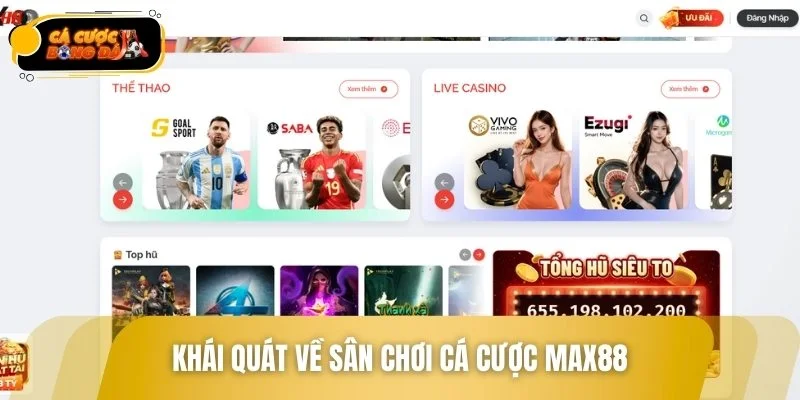 MAX88 sở hữu nền tảng công nghệ giải trí hiện đại